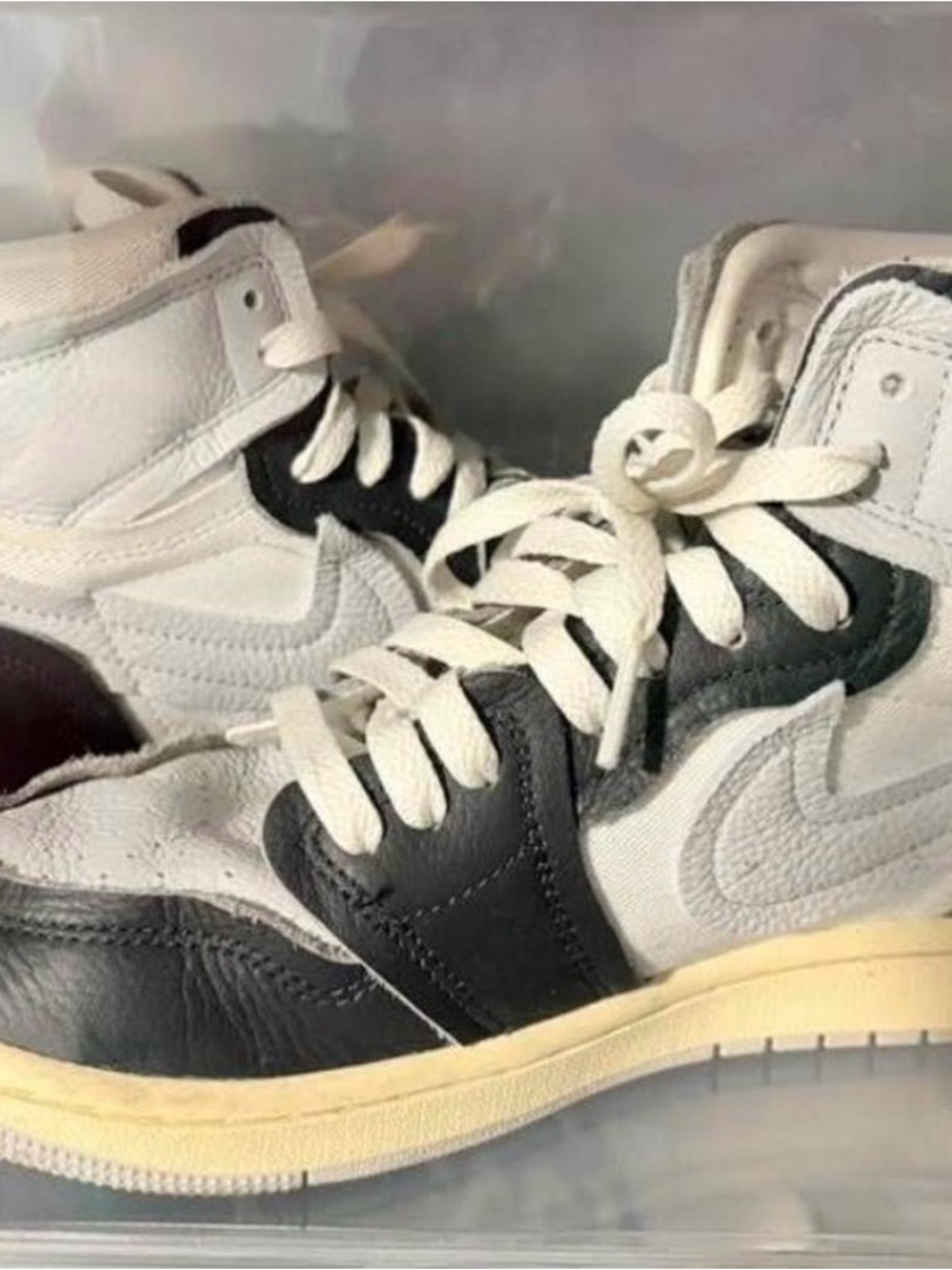 Nike High-Top Sneakers in White and Black